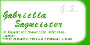 gabriella sagmeister business card